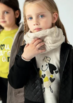 Mayoral Girl Combined Quilted Jacket