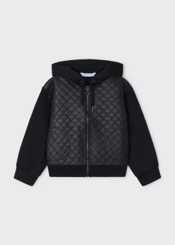 Mayoral Girl Combined Quilted Jacket
