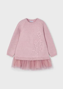 Mayoral Girl Combined Tulle Dress