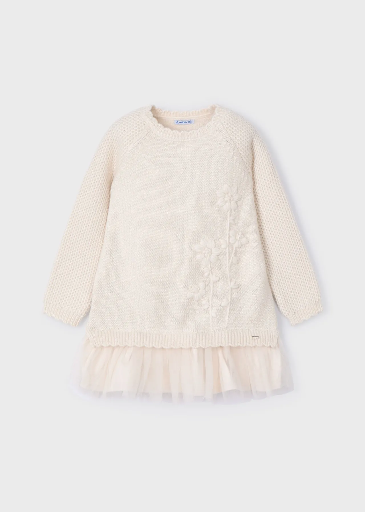 Mayoral Girl Combined Tulle Dress