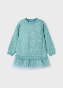 Mayoral Girl Combined Tulle Dress