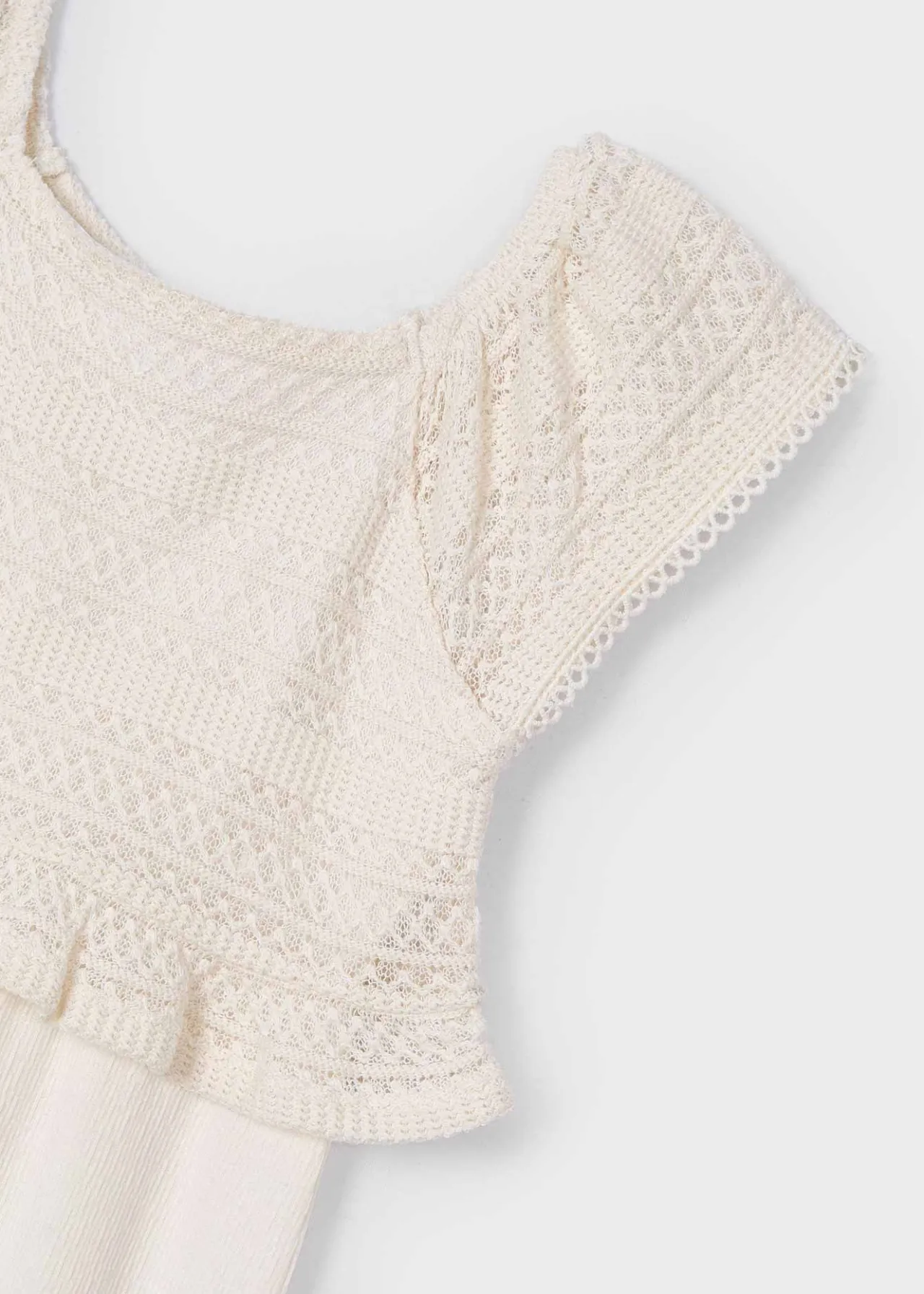 Mayoral Girl Crocheted Combined Jumpsuit