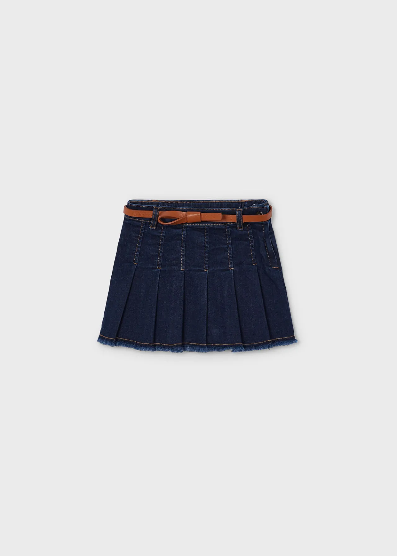 Mayoral Girl Denim Skirt with Belt