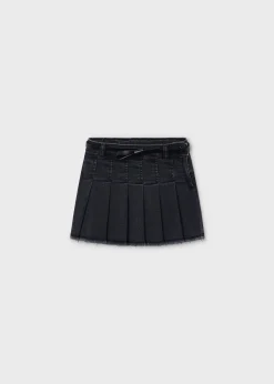 Mayoral Girl Denim Skirt with Belt