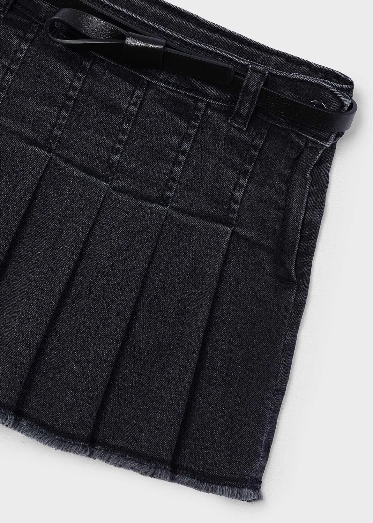 Mayoral Girl Denim Skirt with Belt
