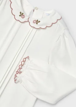 Mayoral Girl Embroidered Blouse