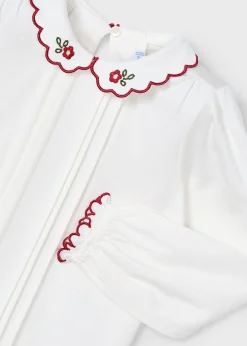 Mayoral Girl Embroidered Blouse