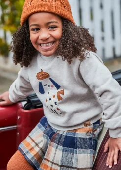 Mayoral Girl Embroidered Sweatshirt