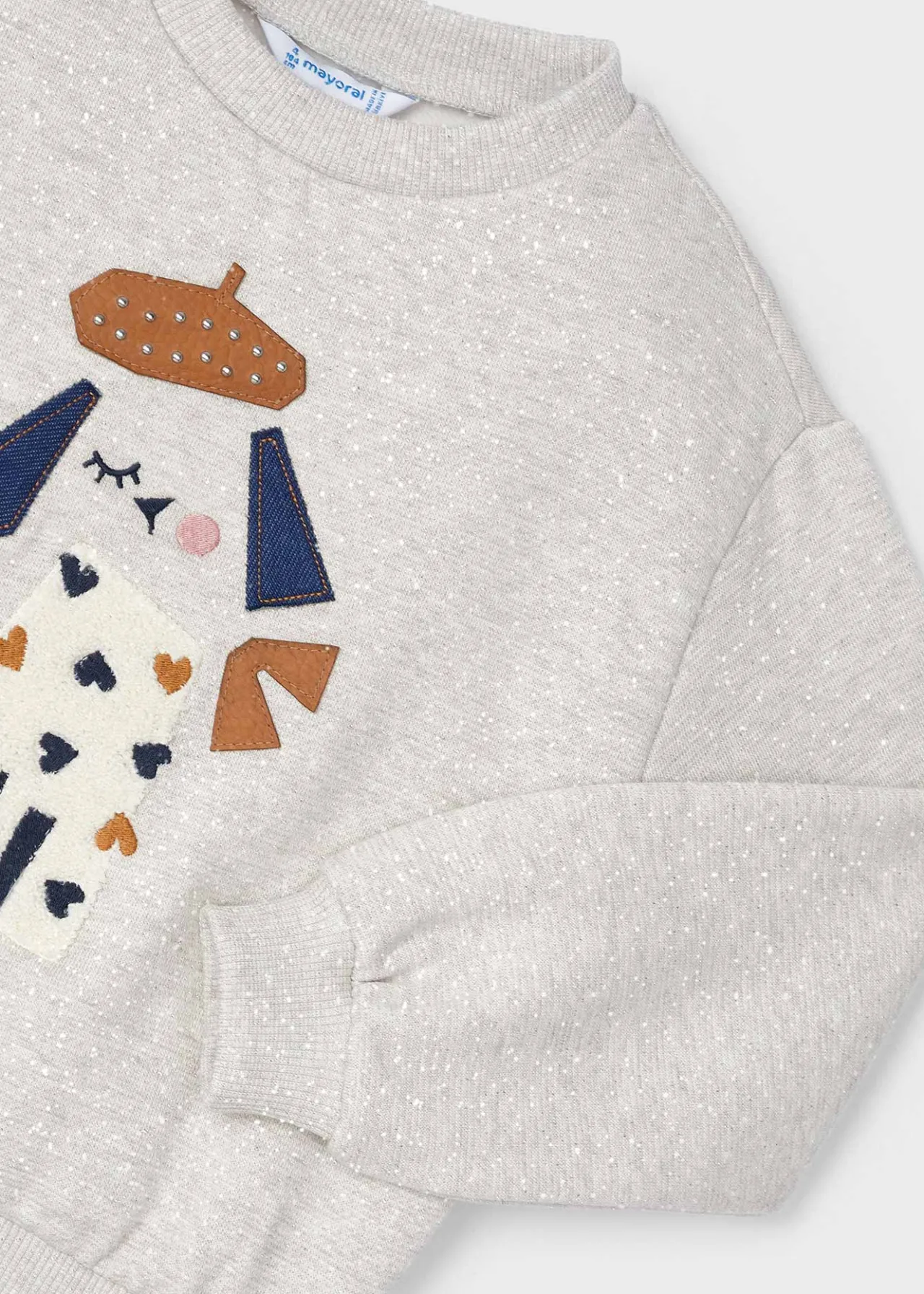 Mayoral Girl Embroidered Sweatshirt