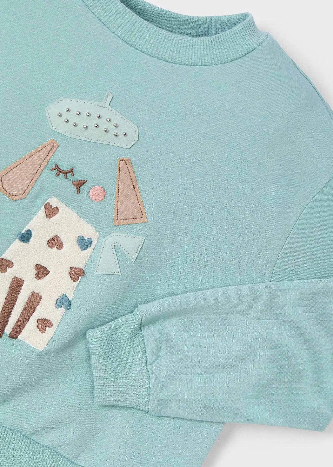 Mayoral Girl Embroidered Sweatshirt