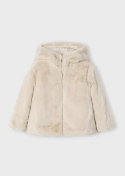 Mayoral Girl Faux Fur Coat