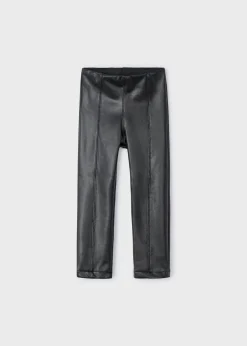 Mayoral Girl Faux Leather Leggings