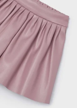 Mayoral Girl Faux Leather Shorts