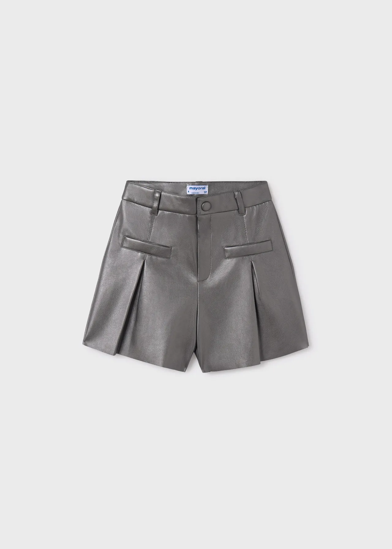 Mayoral Girl Faux Leather Shorts