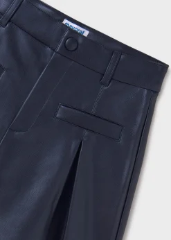 Mayoral Girl Faux Leather Shorts