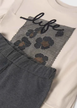 Mayoral Girl Flared Leggings and Sweatshirt Set