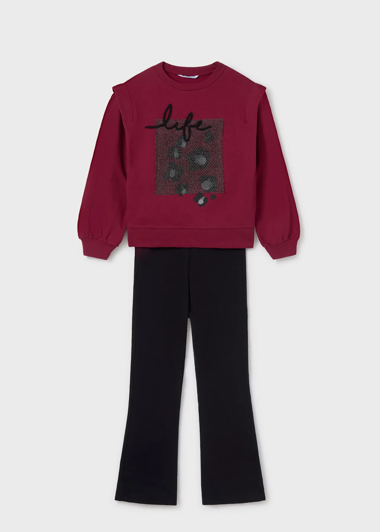 Mayoral Girl Flared Leggings and Sweatshirt Set