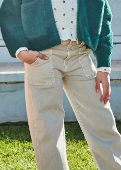 Mayoral Girl Flared Twill Pants