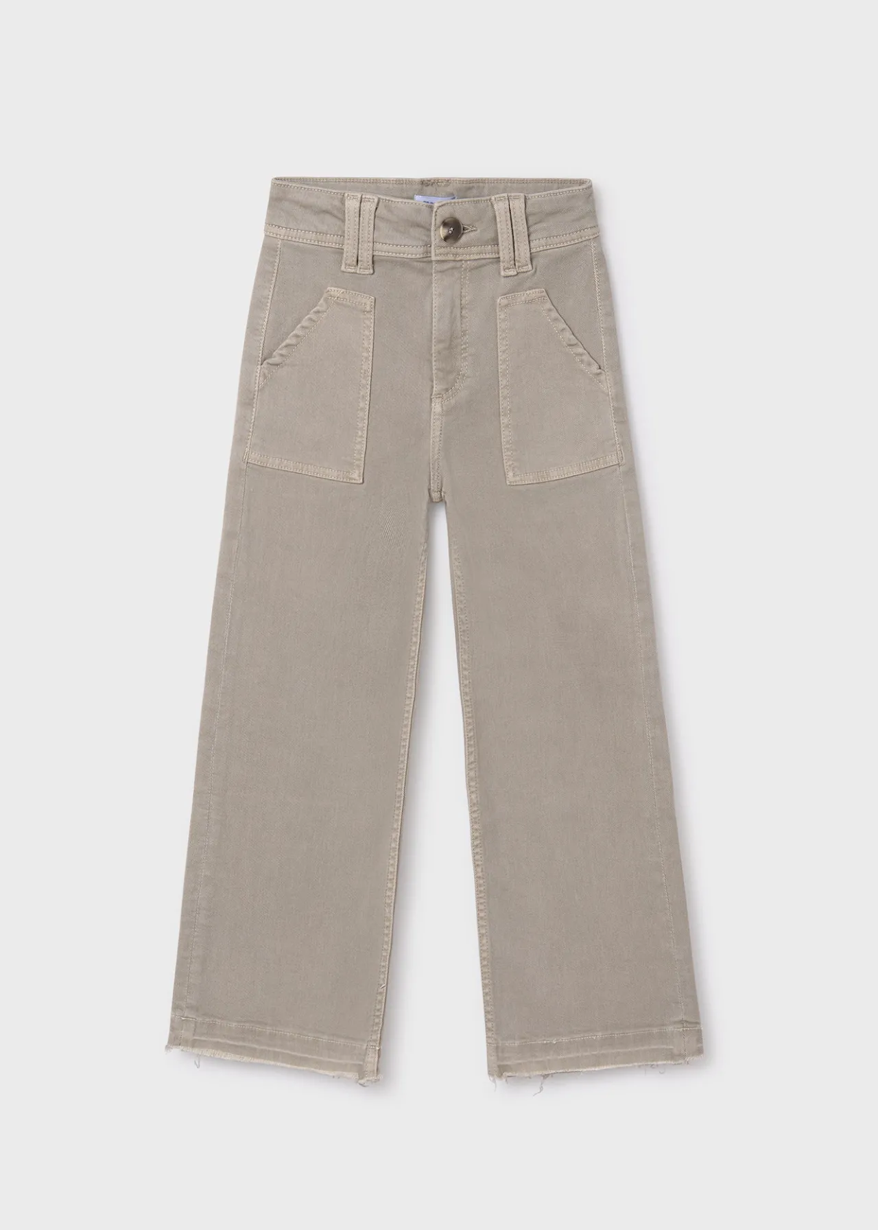 Mayoral Girl Flared Twill Pants