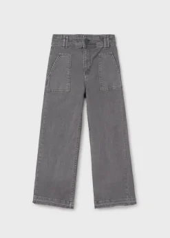 Mayoral Girl Flared Twill Pants