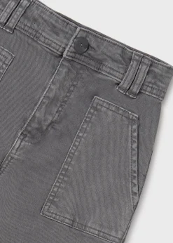 Mayoral Girl Flared Twill Pants
