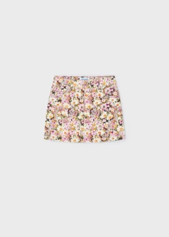 Mayoral Girl Floral Corduroy Skirt