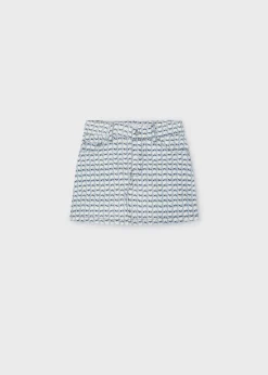 Mayoral Girl Floral Corduroy Skirt