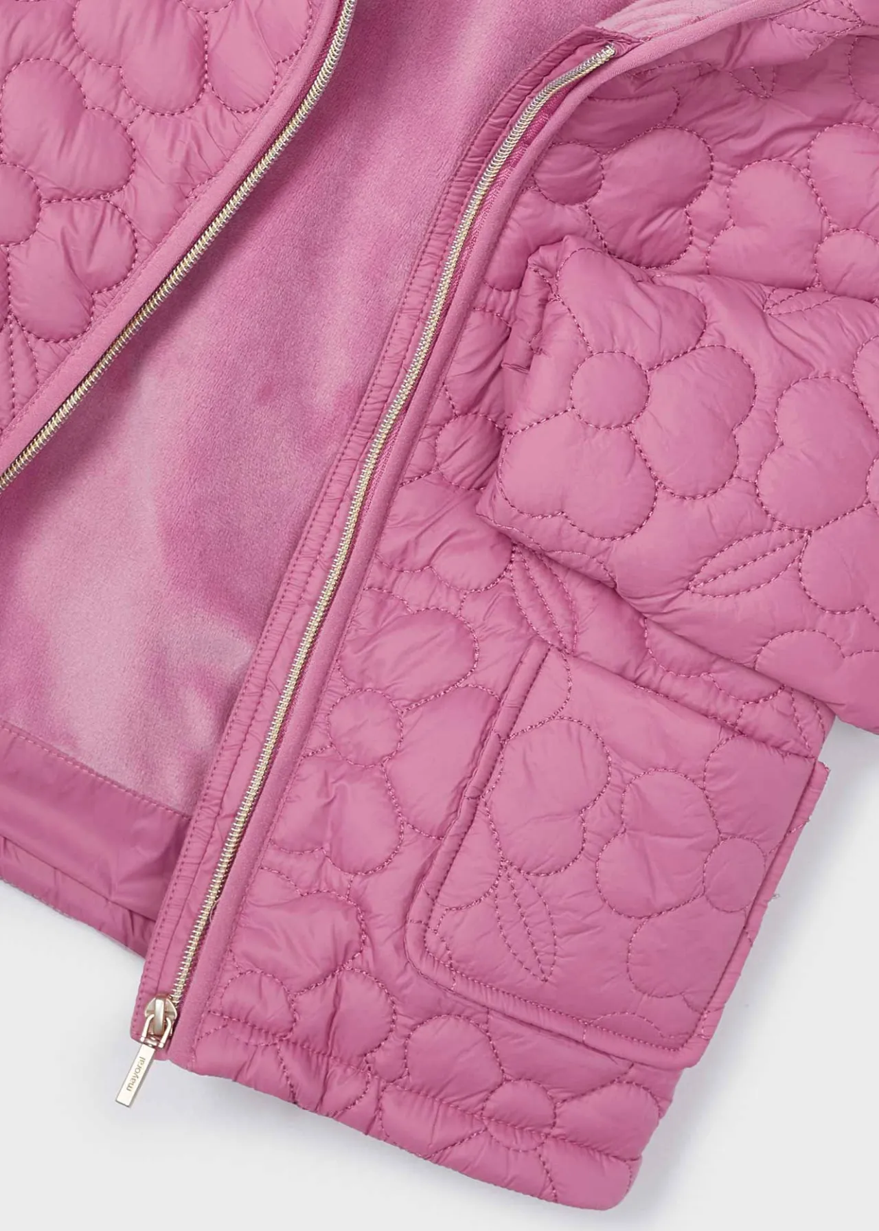 Mayoral Girl Floral Quilted Coat