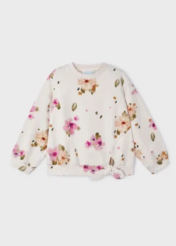 Mayoral Girl Floral Sweatshirt
