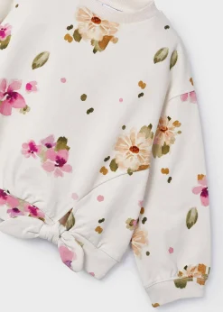 Mayoral Girl Floral Sweatshirt