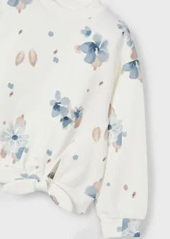 Mayoral Girl Floral Sweatshirt