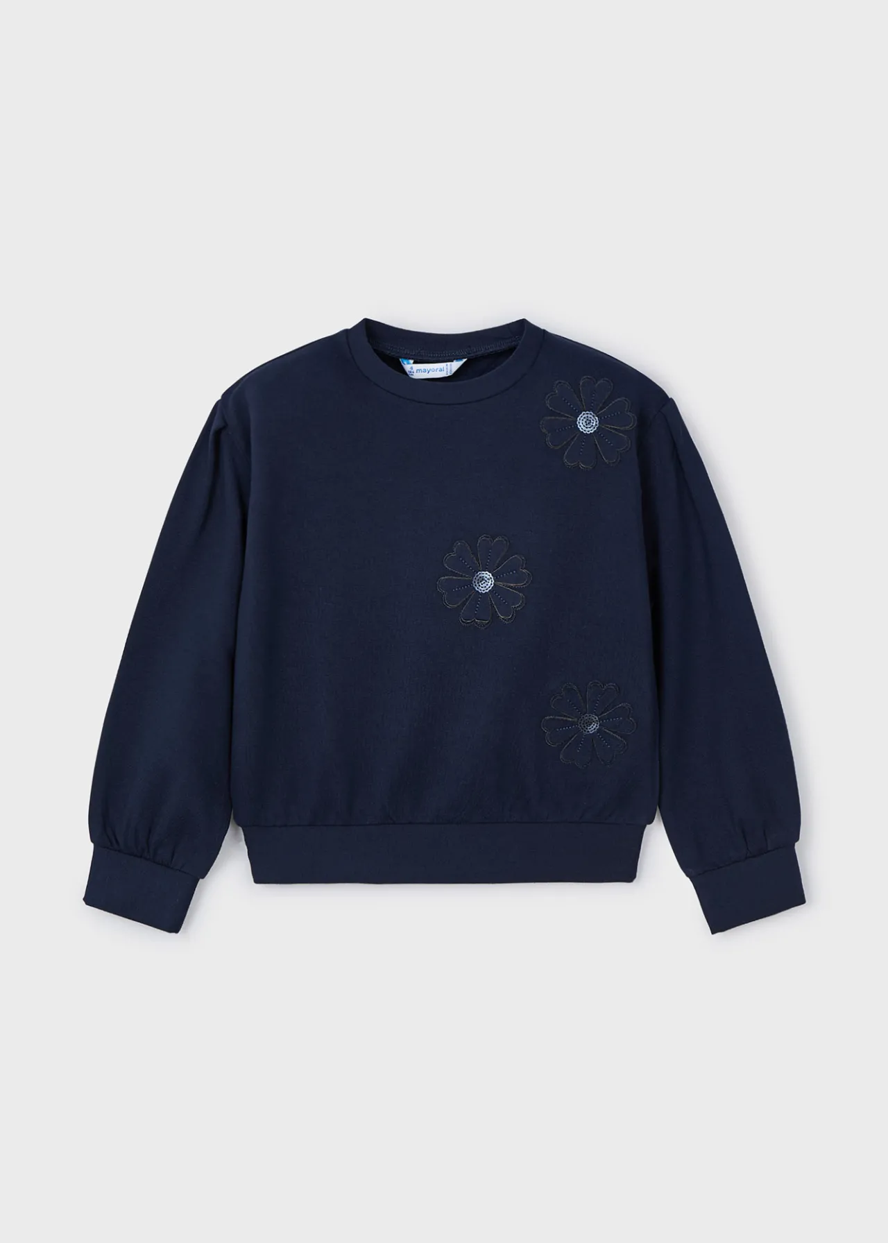 Mayoral Girl Flower Applique Sweater