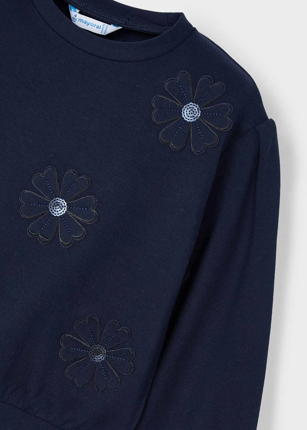 Mayoral Girl Flower Applique Sweater