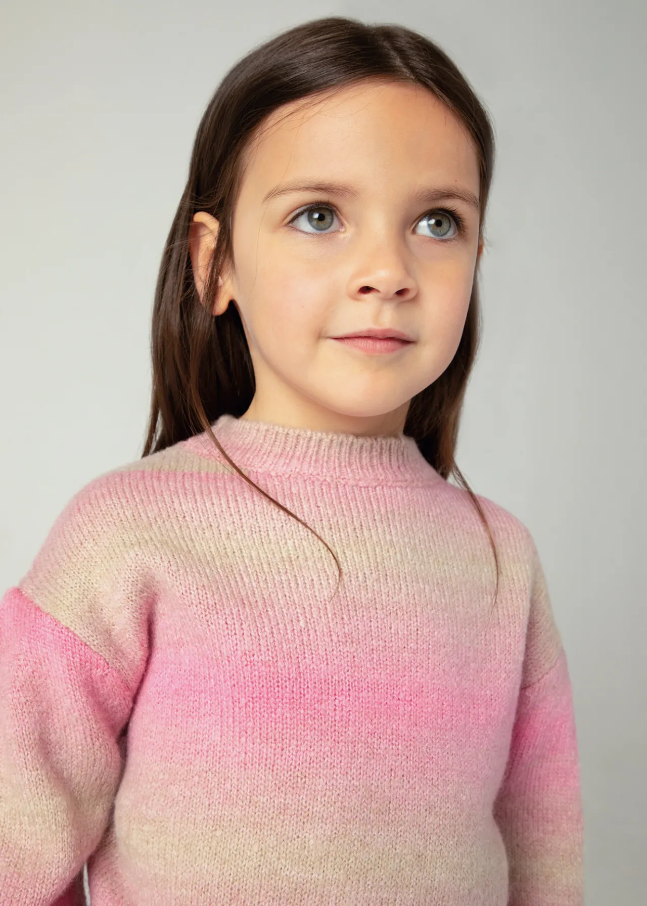 Mayoral Girl Gradient Striped Sweater