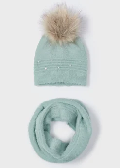 Mayoral Girl Hat and Snood Set