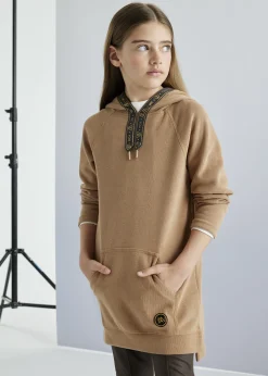 Mayoral Girl Hooded Sweatshirt Dress
