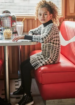 Mayoral Girl Houndstooth Knit Dress