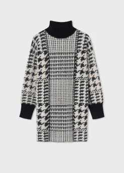 Mayoral Girl Houndstooth Knit Dress