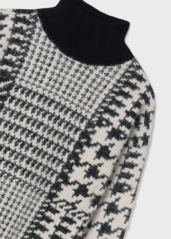 Mayoral Girl Houndstooth Knit Dress