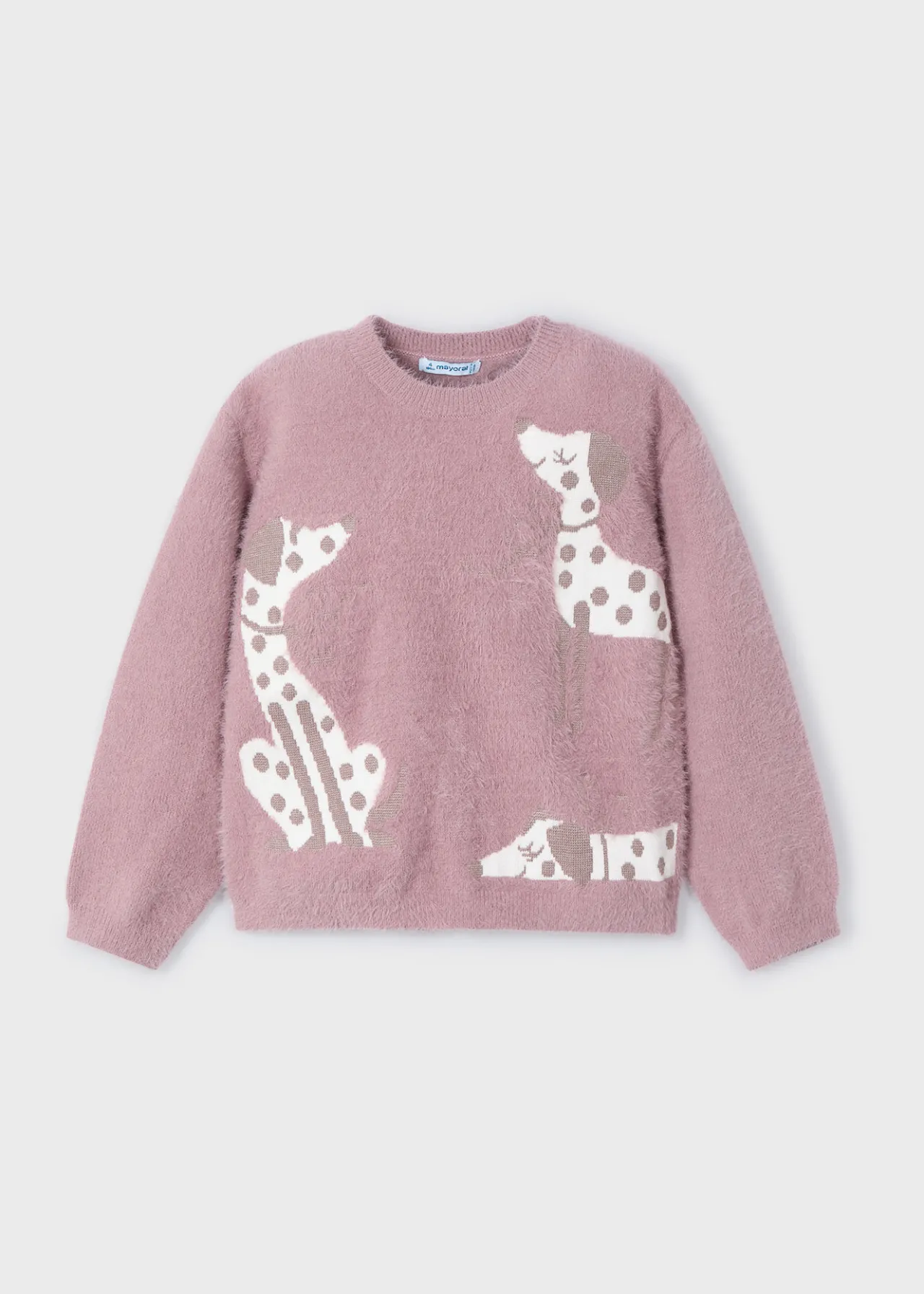 Mayoral Girl Intarsia Puppy Sweater