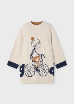 Mayoral Girl Knit Bike Sweater Dress