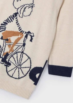 Mayoral Girl Knit Bike Sweater Dress