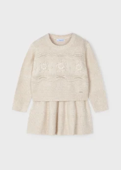 Mayoral Girl Knit Skirt and Sweater Set