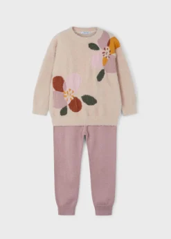 Mayoral Girl Knit Sweater and Pants Set