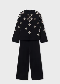 Mayoral Girl Knit Sweater and Pants Set
