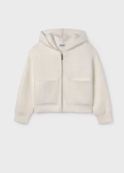 Mayoral Girl Knit Zip Hoodie