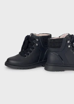 Mayoral Girl Leather Biker Boots
