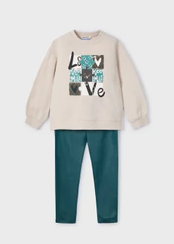Mayoral Girl Leggings and Sweatshirt Set