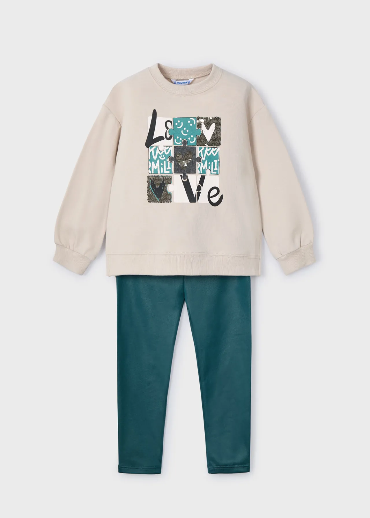 Mayoral Girl Leggings and Sweatshirt Set