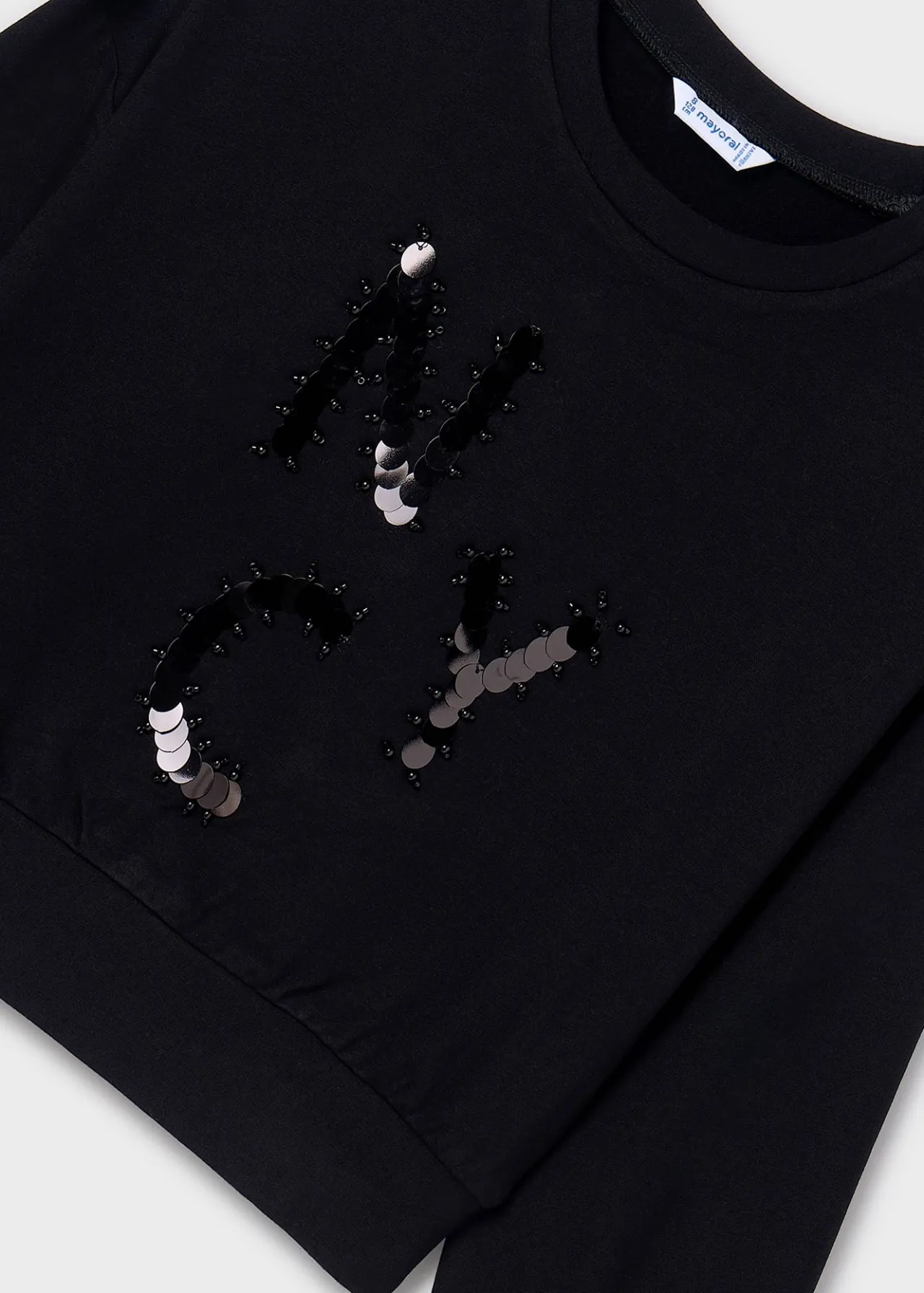 Mayoral Girl Letter Applique Sweatshirt
